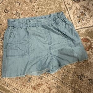 True Craft Women's Denim Blue Cargo Shorts